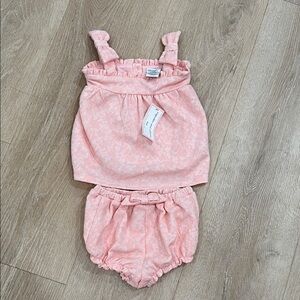 cupcakes & cashmere Pink Floral Diaper Cover Set